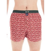 MC ALSON Herren Boxershorts rot Baumwolle gemustert von MC ALSON