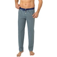 MC ALSON Herren Pyjamahose blau Stoff Kariert von MC ALSON