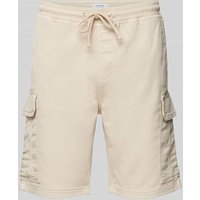 MCNEAL Shorts in unifarbenem Design mit elastischem Bund in Beige, Größe L von MCNEAL