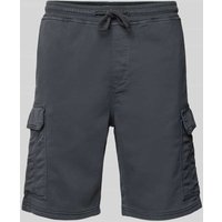 MCNEAL Shorts in unifarbenem Design mit elastischem Bund in Dunkelgrau, Größe M von MCNEAL