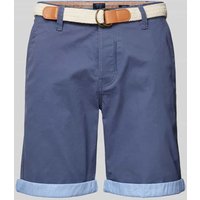 MCNEAL Slim Fit Bermudas mit Gürtel in Bleu, Größe L von MCNEAL