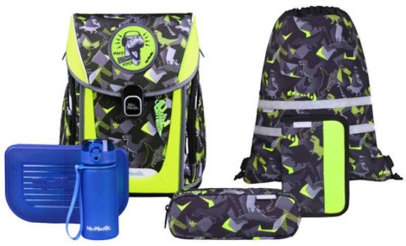 MC NEILL - Mc Neill Dinopark Schultaschenset Primo 9tlg Schwarz von MC NEILL