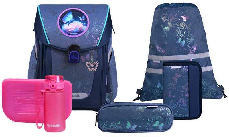 MC NEILL - Mc Neill Roses Schultaschenset Primo 9tlg Blau von MC NEILL