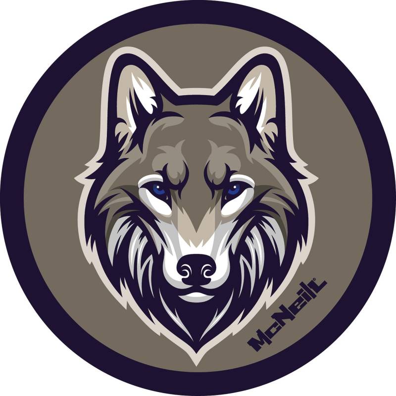 MC NEILL - McAddys zu Schulranzen gefährliche Tiere: Wolf Multicolor von MC NEILL