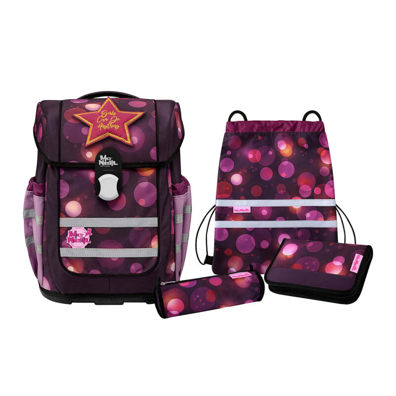 MC NEILL - McNeill Berry Mc Ocean Schulrucksackset 5tlg.1150g 20l Lila von MC NEILL