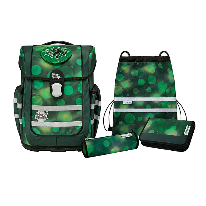 MC NEILL - McNeill Forest Mc Ocean Schulrucksackset 5tlg.1150g 20l Grün von MC NEILL
