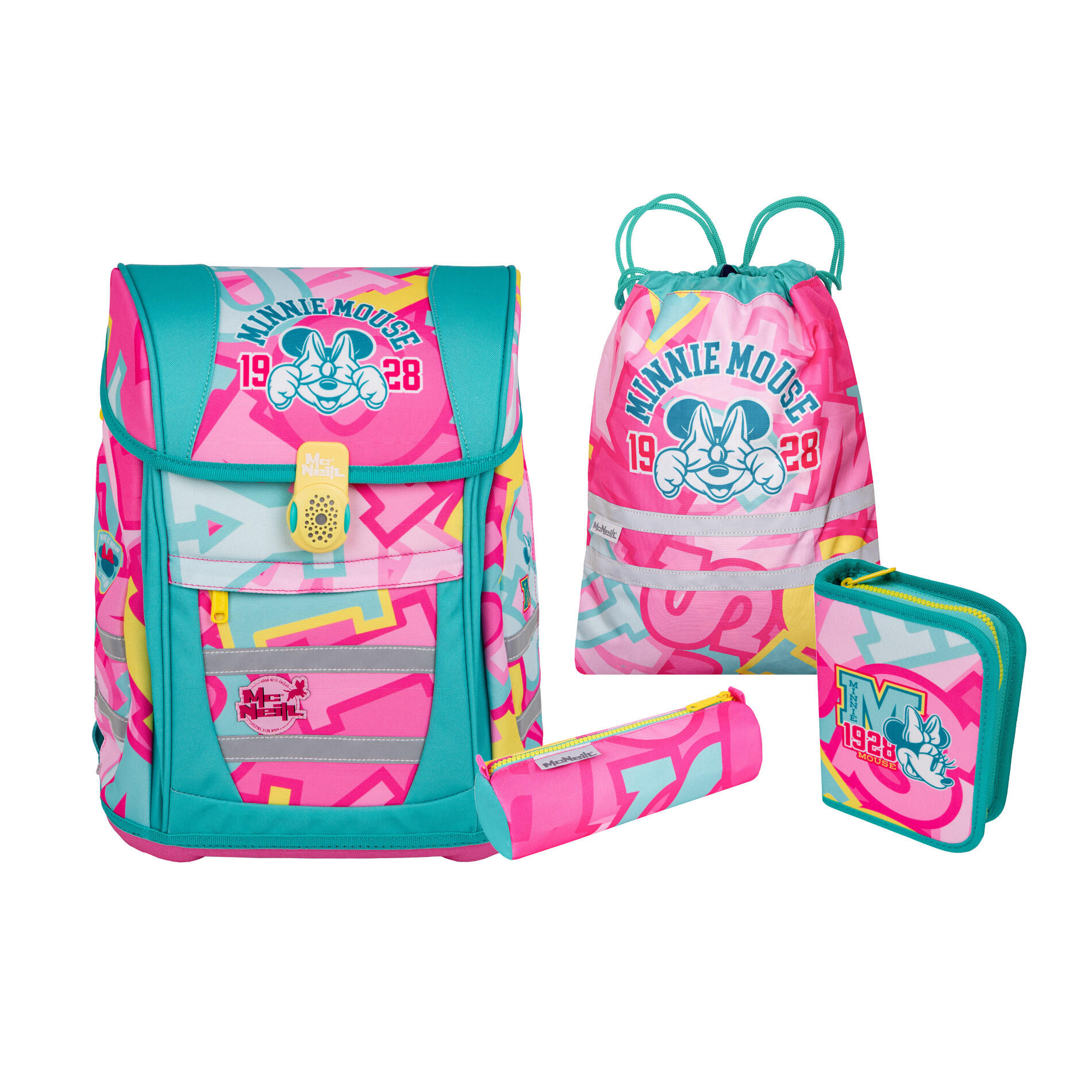 MC NEILL - McNeill McNeill Disney Schulranzen-Set TENERIS 4tlg. - DISNEY-MINNIE MOUSE Koffer24 von MC NEILL