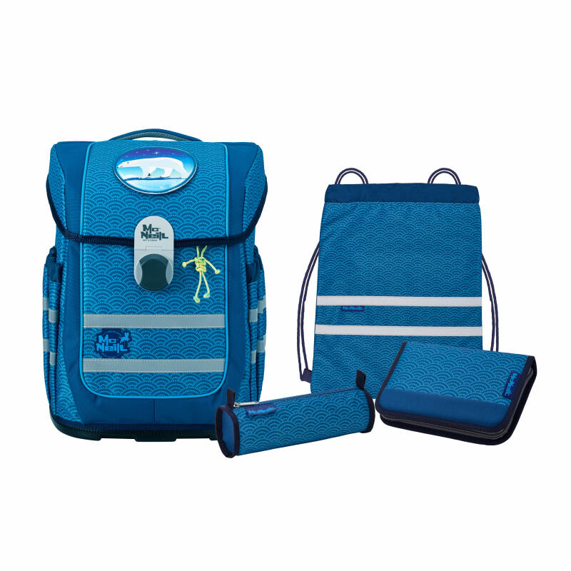 MC NEILL - McNeill Ocean Schulranzenset 5tlg. Puntoblau Blau von MC NEILL
