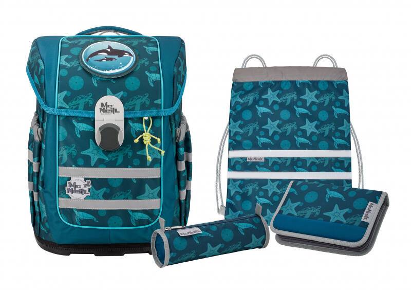 MC NEILL - McNeill Ocean Schulranzenset 5tlg. Sealife Blau von MC NEILL