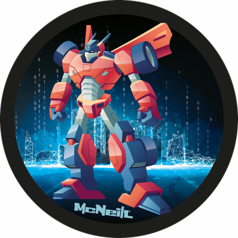 MC NEILL - McNeill Roboter rot-blau McAddy zu Schulranzen von MC NEILL