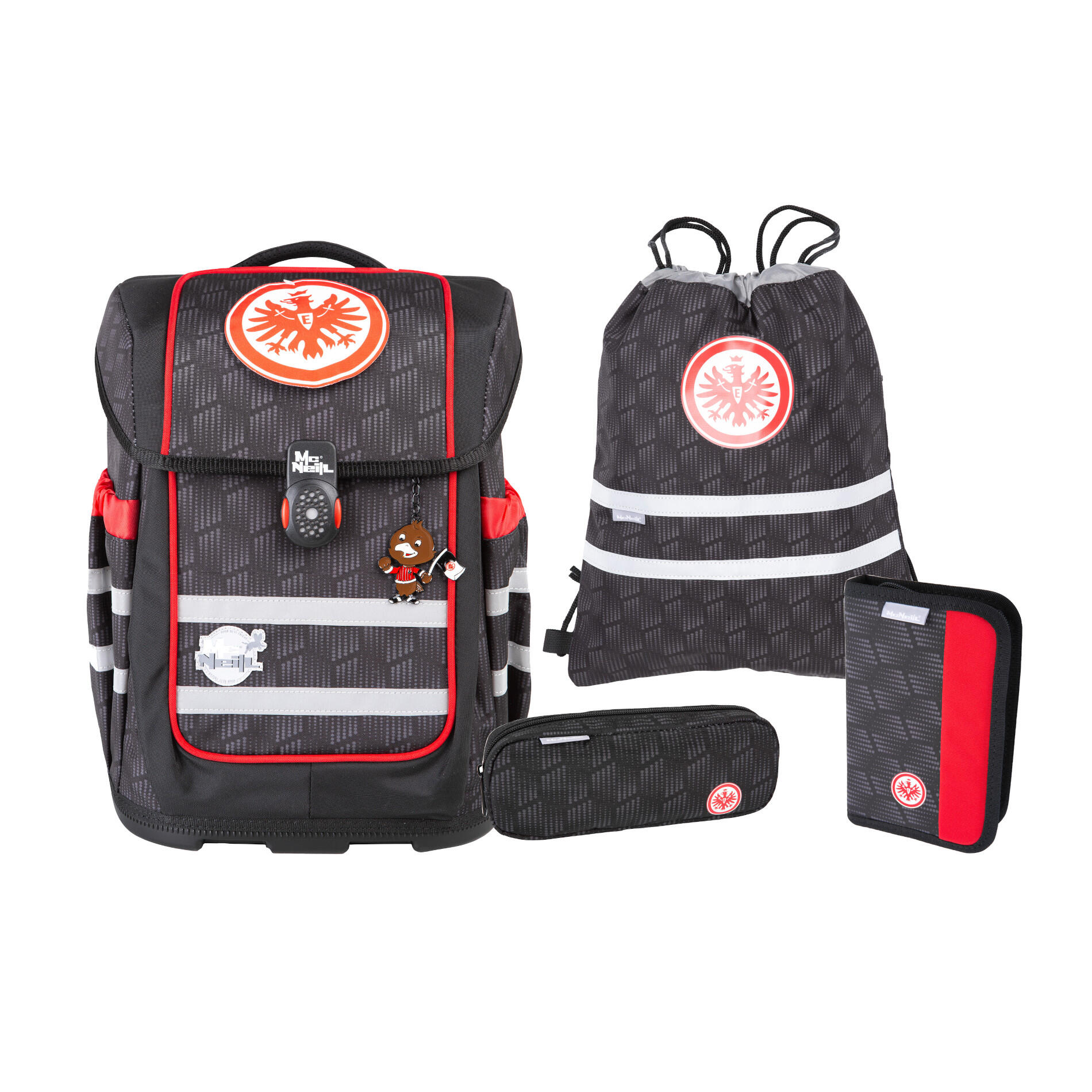 MC NEILL - McNeill Schulranzenset Ergo COMPACTO 5tlg. - EINTRACHT FRANKFURT Koffer24 von MC NEILL