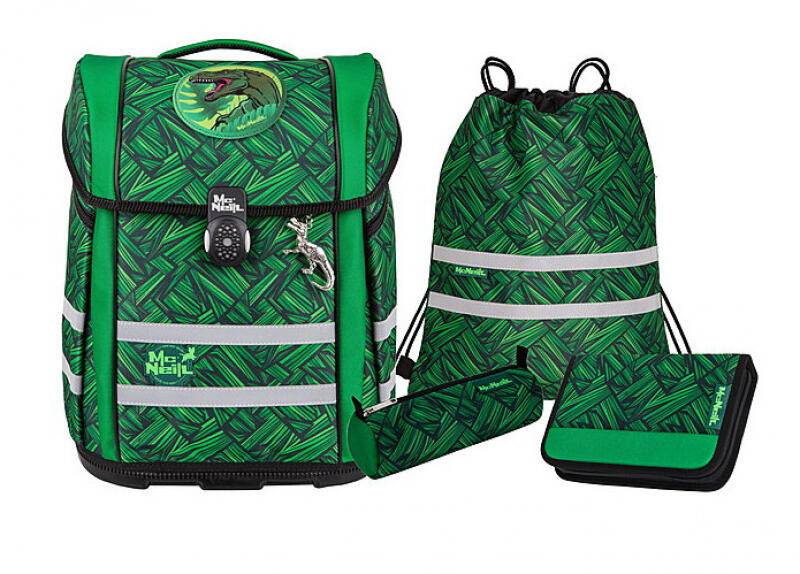 MC NEILL - McNeill Wow Schultaschenset 5tlg Perfecto 1200g 22l Grün von MC NEILL