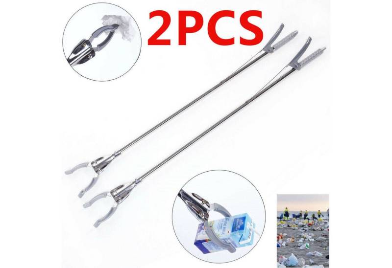 MC Star Greifarm 2x Greifzange Müllzange Greifhilfe Metall, Müll Greifer Abfall Zange Robust 94cm von MC Star