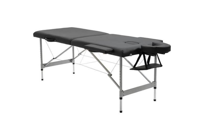 MC Star Massageliege klappbar Professioneller 7-Zonen Massagetisch, höhenverstellbar (belastbar bis 130kg, ideal für Spa & Salon, Schwarz) von MC Star