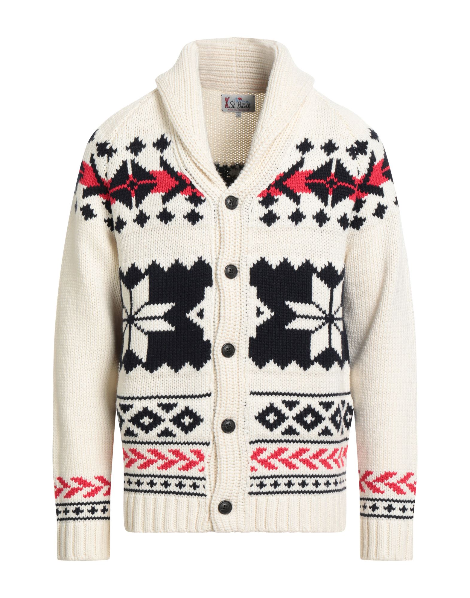 MC2 SAINT BARTH Strickjacke Herren Elfenbein von MC2 SAINT BARTH