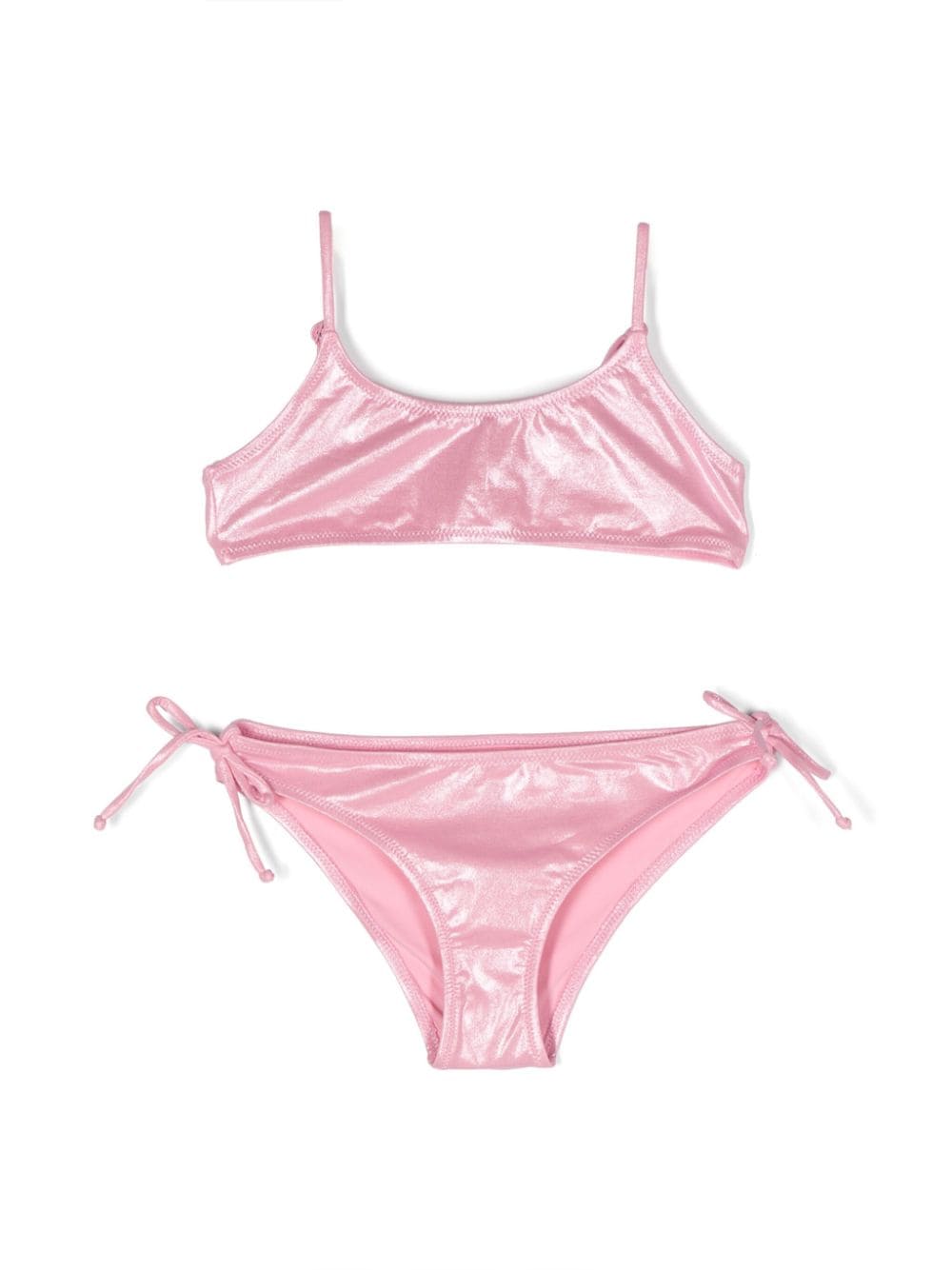 MC2 Saint Barth Kids Bikini im Metallic-Look - Rosa von MC2 Saint Barth Kids