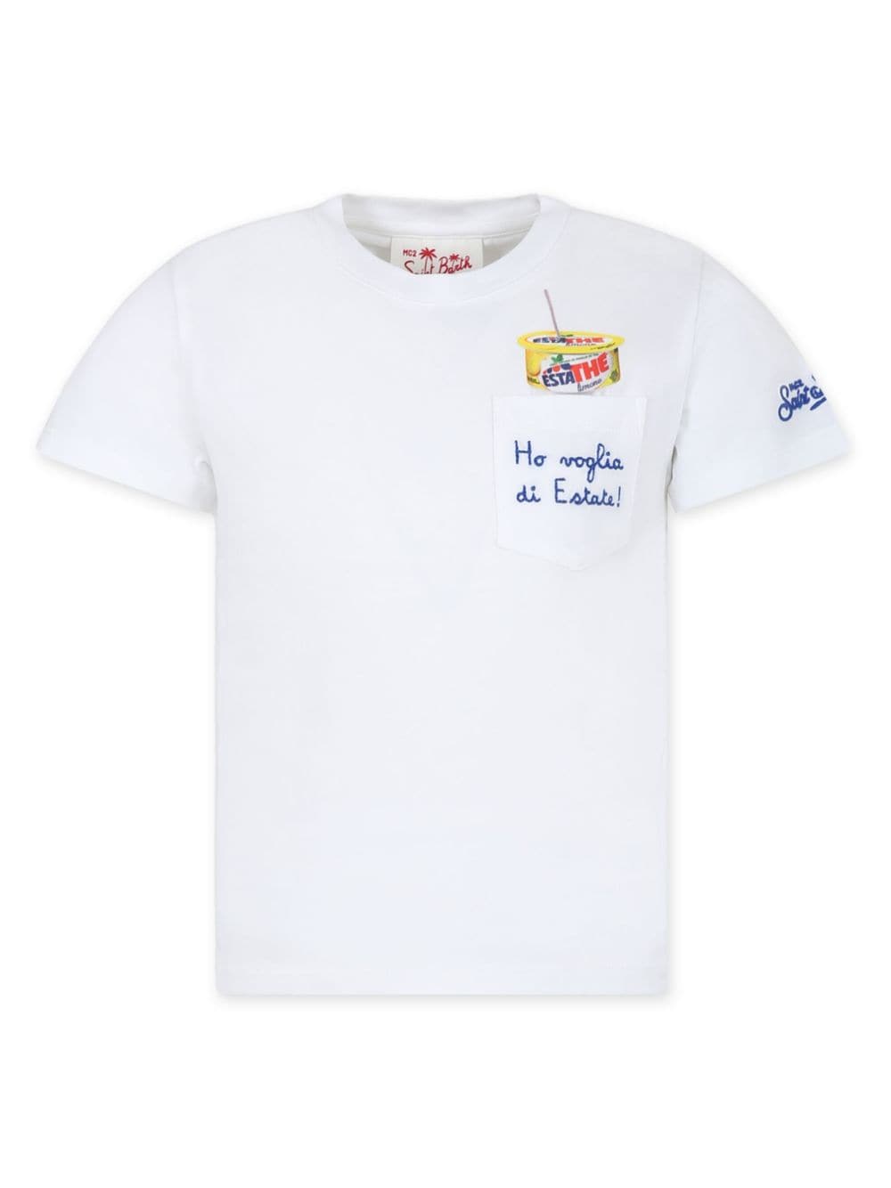 MC2 Saint Barth Kids T-Shirt mit Estathé-Print - Weiß von MC2 Saint Barth Kids