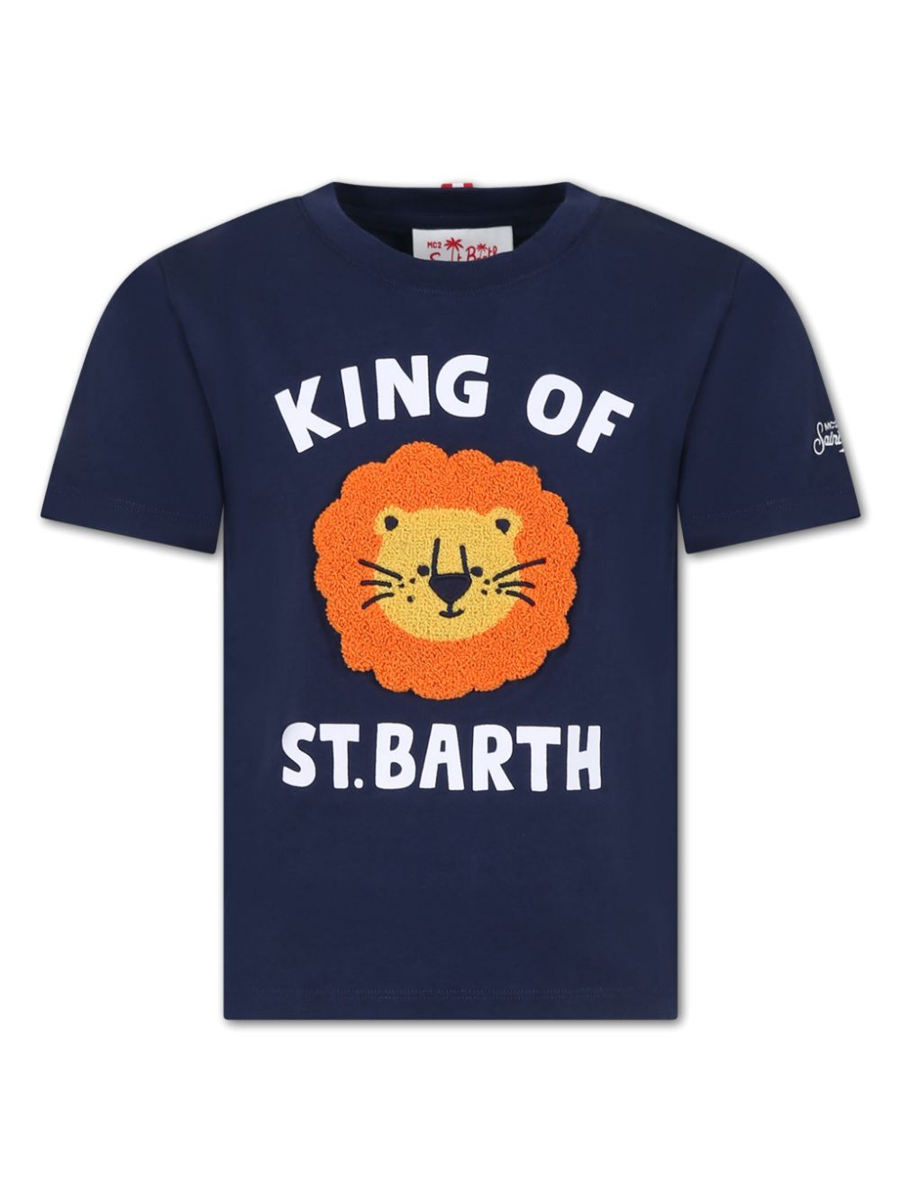 MC2 Saint Barth Kids T-Shirt mit King of St. Barth-Print - Blau von MC2 Saint Barth Kids