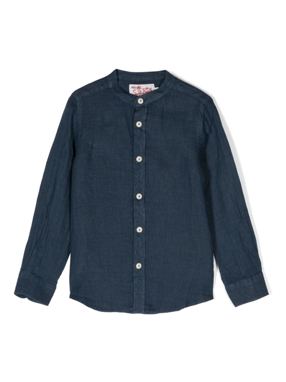 MC2 Saint Barth Kids Pati linen shirt - Blau von MC2 Saint Barth Kids