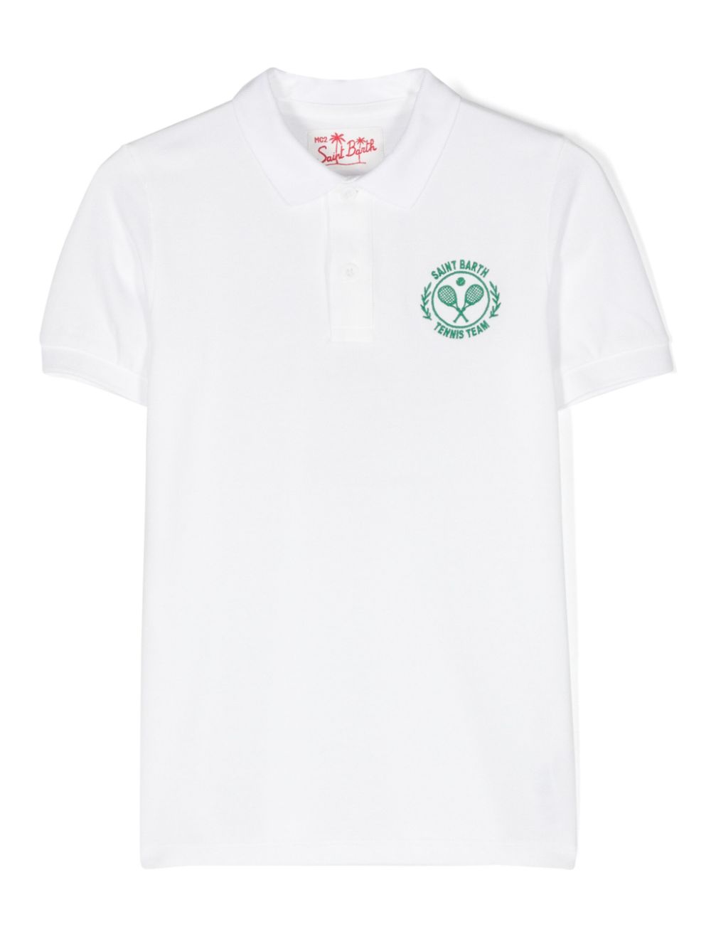 MC2 Saint Barth Kids Poloshirt mit Cartoon-Print - Weiß von MC2 Saint Barth Kids