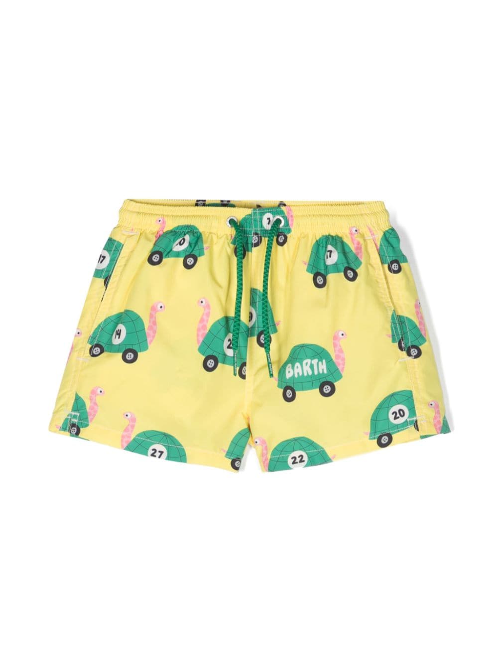 MC2 Saint Barth Kids Speedy Turtle Badeshorts - Gelb von MC2 Saint Barth Kids