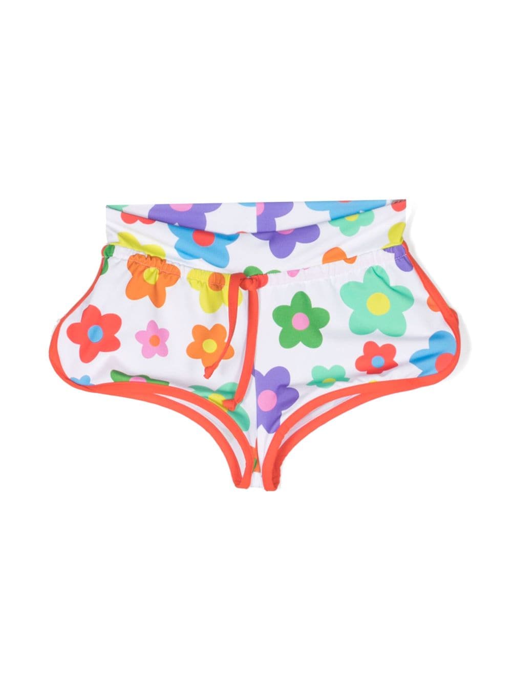 MC2 Saint Barth Kids Badeshorts mit Blumen-Print - Weiß von MC2 Saint Barth Kids