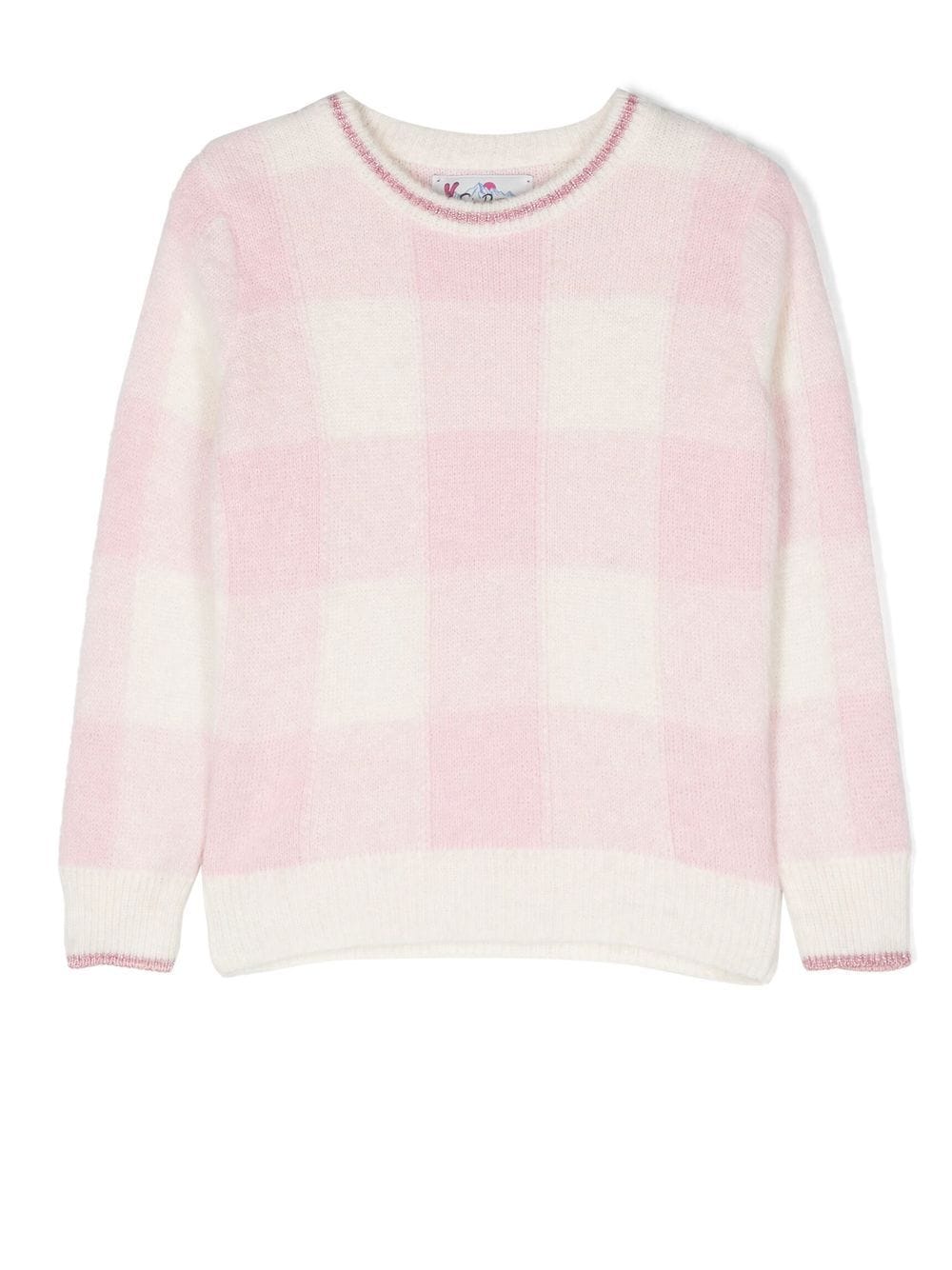 MC2 Saint Barth Kids Pullover mit Vichy-Karo - Rosa von MC2 Saint Barth Kids