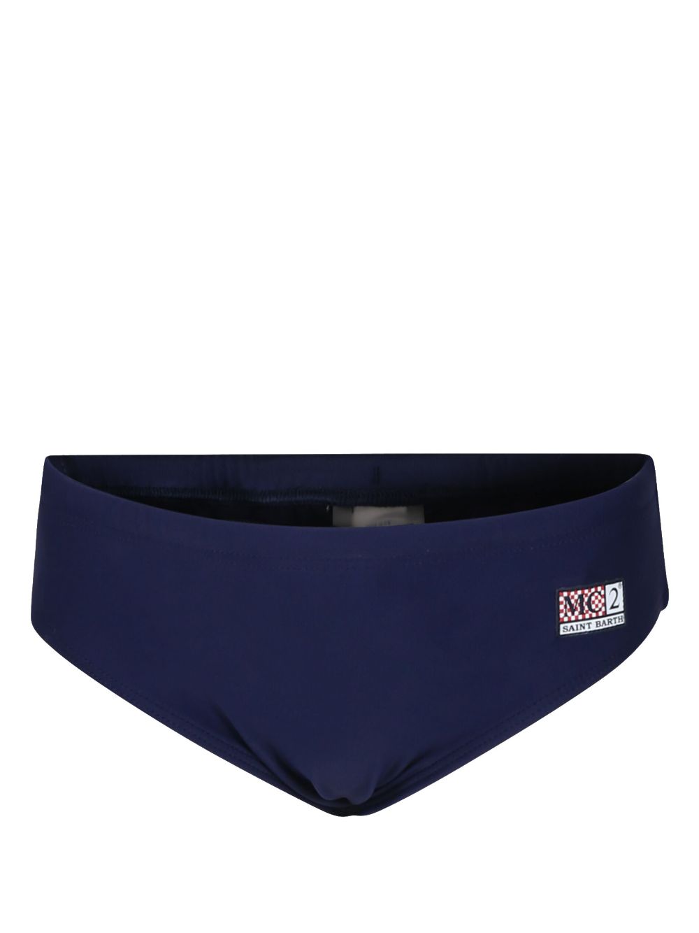 MC2 Saint Barth Kids Badehose mit Logo-Applikation - Blau von MC2 Saint Barth Kids