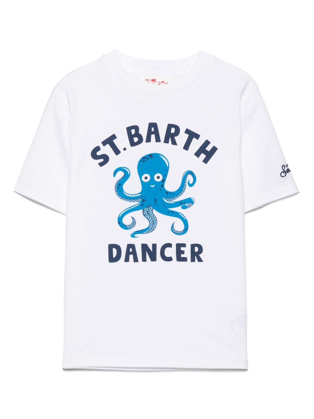 MC2 Saint Barth Kids T-Shirt mit Tintenfisch-Print - Weiß von MC2 Saint Barth Kids