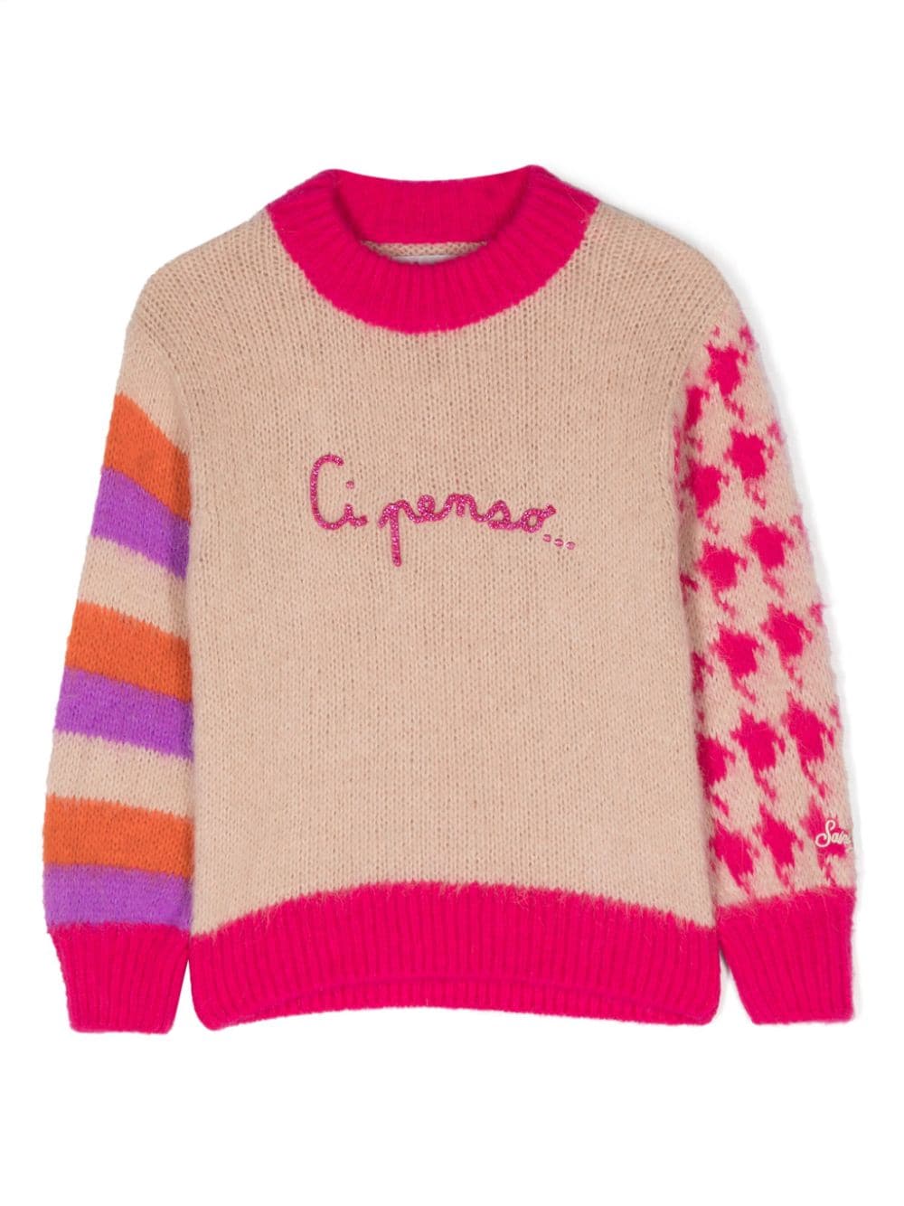 MC2 Saint Barth Kids Pullover mit Jacquardmuster - Rosa von MC2 Saint Barth Kids