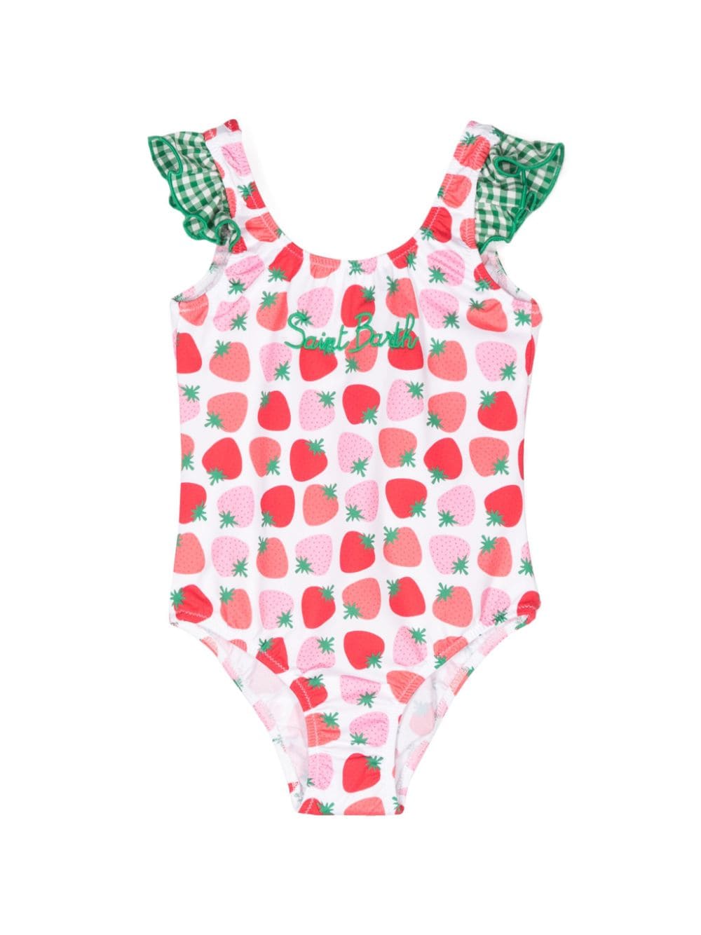 MC2 Saint Barth Kids strawberry-print swimsuit - Rosa von MC2 Saint Barth Kids