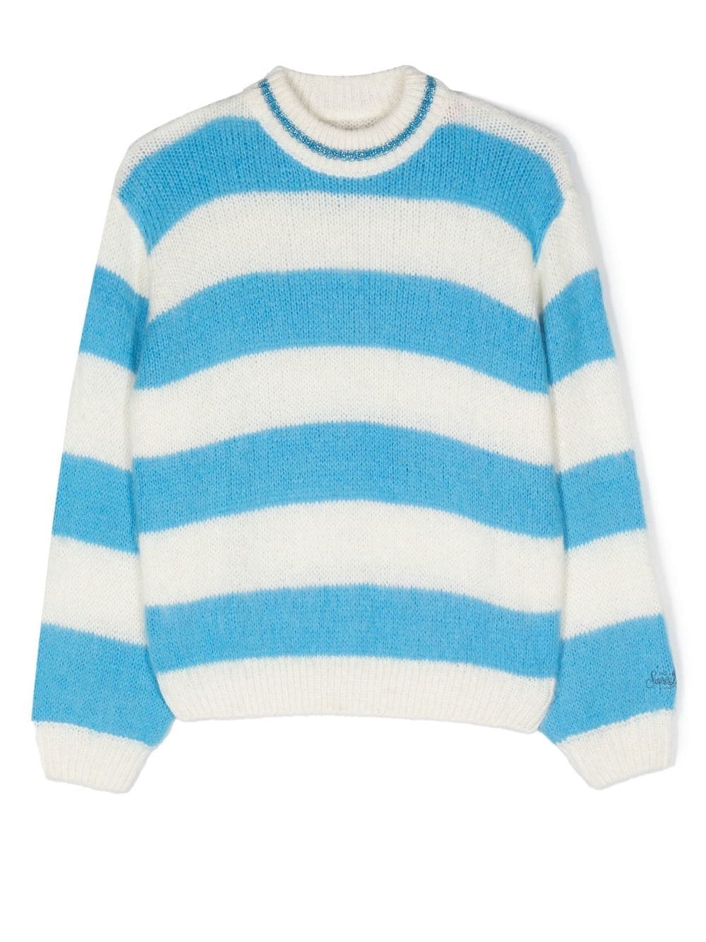 MC2 Saint Barth Kids Gestreifter Strickpullover - Blau von MC2 Saint Barth Kids