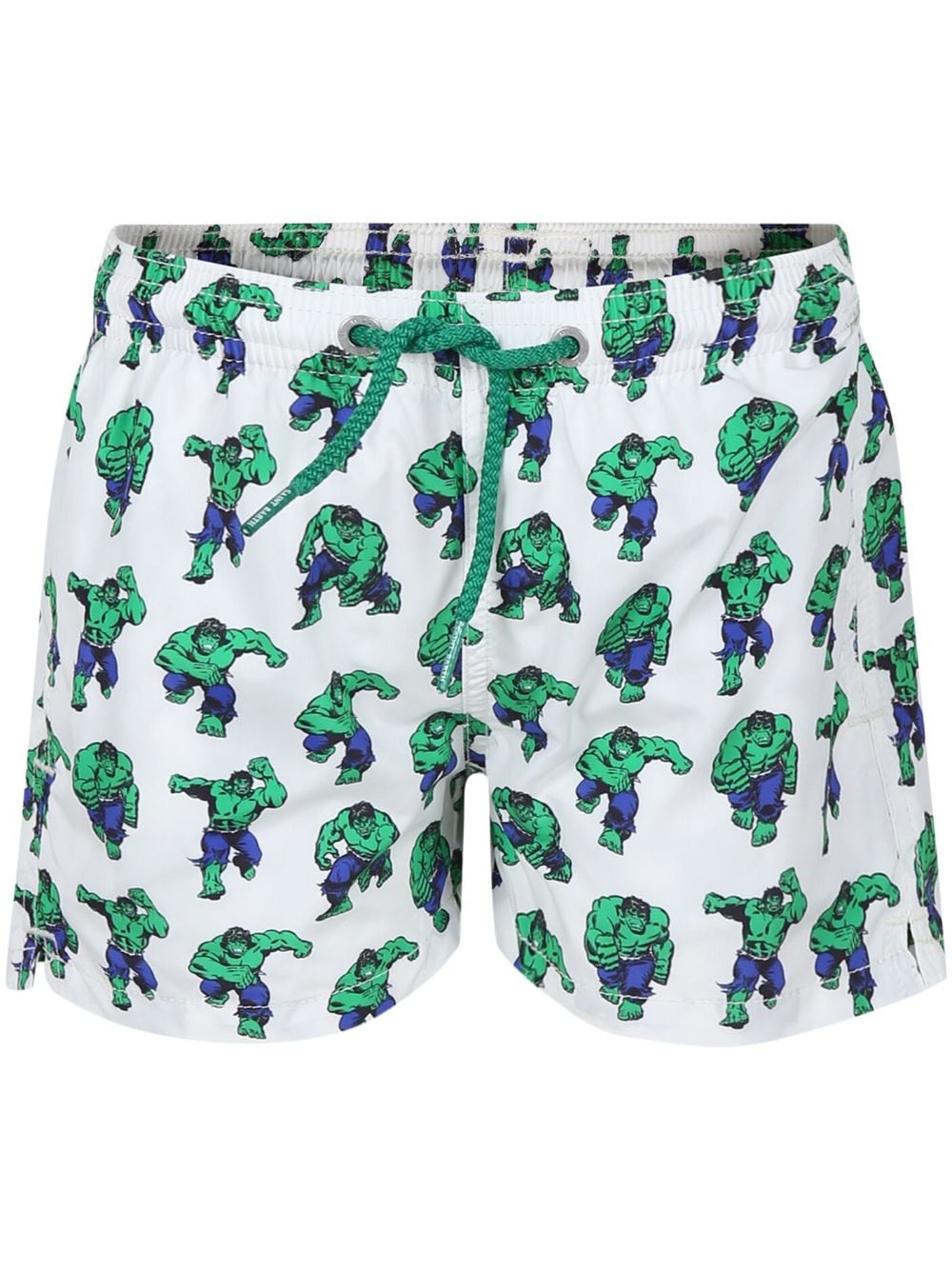 MC2 Saint Barth Kids x Marvel Badeshorts mit Hulk-Print - Weiß von MC2 Saint Barth Kids