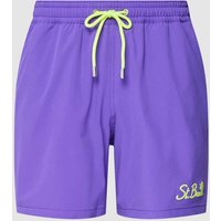 MC2 Saint Barth Badehose mit Label-Stitching Modell 'COMFORT' in Purple, Größe XXL von MC2 Saint Barth