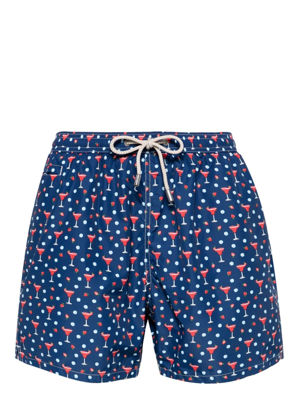 MC2 Saint Barth Badeshorts mit Daiquiri Strawberry-Print - Blau von MC2 Saint Barth