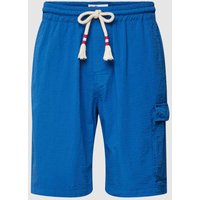 MC2 Saint Barth Bermudas mit Streifenmuster Modell 'MARSEILLE' in Marine, Größe M von MC2 Saint Barth