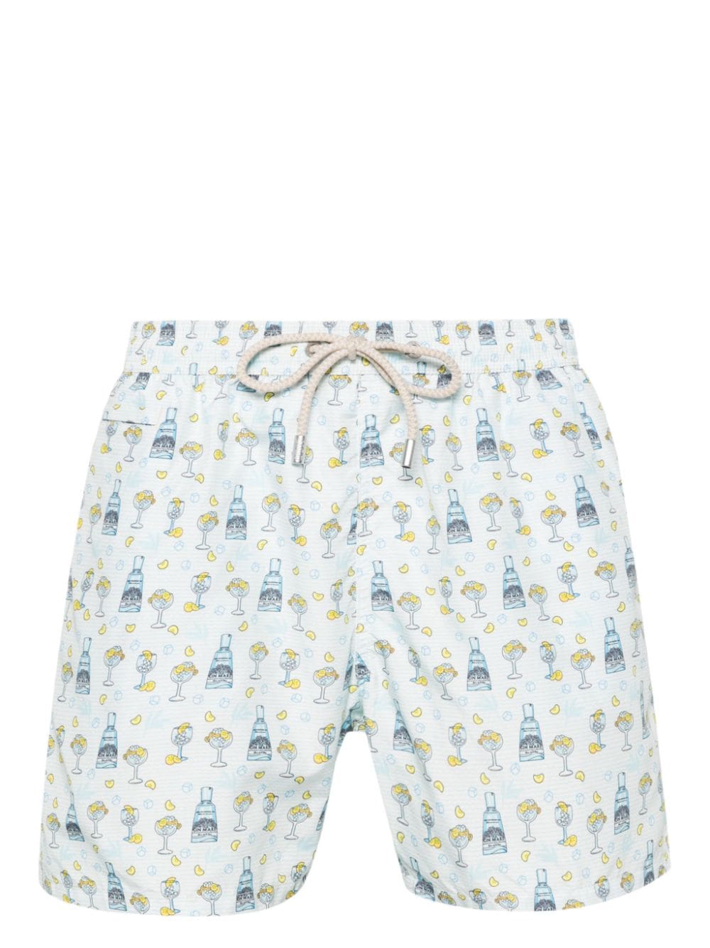 MC2 Saint Barth Badeshorts mit Gin-Print - Blau von MC2 Saint Barth