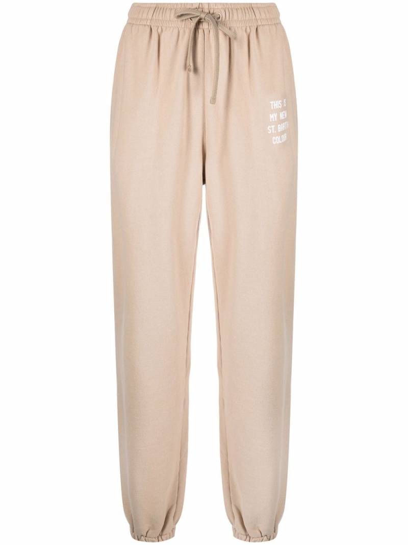 MC2 Saint Barth Jogginghose mit Slogan-Print - Nude von MC2 Saint Barth