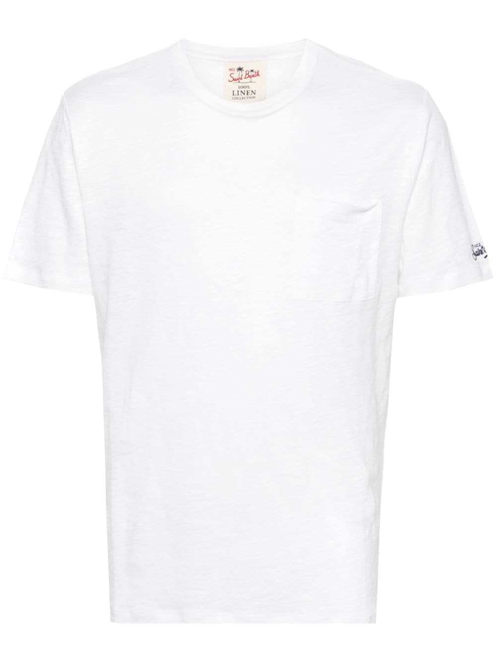 MC2 Saint Barth Meliertes T-Shirt aus Leinen - Nude von MC2 Saint Barth