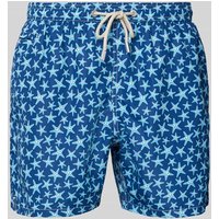 MC2 Saint Barth Regular Fit Badeshorts mit Leistentasche in Blau, Größe XL von MC2 Saint Barth