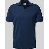MC2 Saint Barth Regular Fit Poloshirt mit V-Ausschnitt Modell 'CHARLES' in Marine, Größe S von MC2 Saint Barth