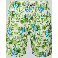 MC2 Saint Barth Relaxed Fit Badeshorts mit Eingrifftaschen Modell 'GUSTAVIA' in Weiss, Größe M von MC2 Saint Barth