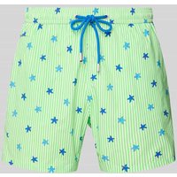 MC2 Saint Barth Relaxed Fit Badeshorts mit Tunnelzug in Hellgruen, Größe XL von MC2 Saint Barth