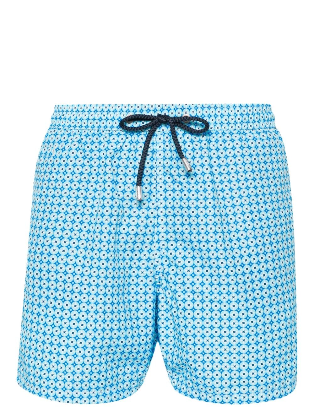 MC2 Saint Barth Rhomboid Cross-print swim shorts - Blau von MC2 Saint Barth