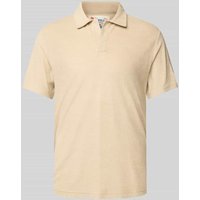 MC2 Saint Barth Slim Fit Poloshirt mit V-Ausschnitt Modell 'JEREMY - TERRY' in Beige, Größe XXL von MC2 Saint Barth