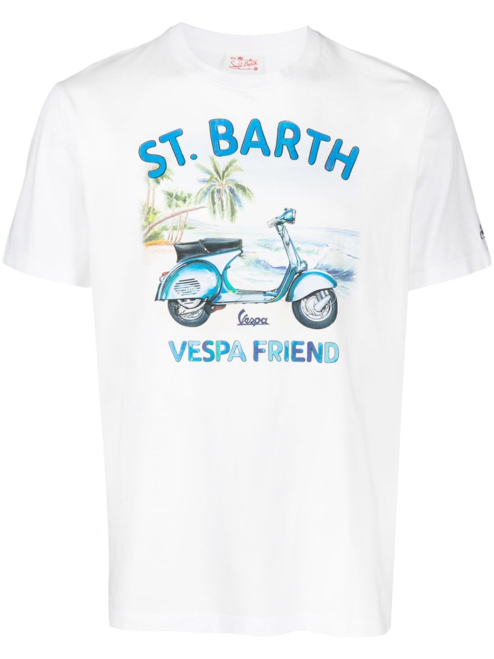 MC2 Saint Barth T-Shirt mit Illustrations-Print - Weiß von MC2 Saint Barth