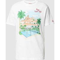 MC2 Saint Barth T-Shirt mit Label-Print in Weiss, Größe S von MC2 Saint Barth