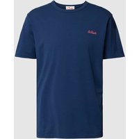 MC2 Saint Barth T-Shirt mit Label-Stitching Modell 'DOVER' in Marine, Größe M von MC2 Saint Barth