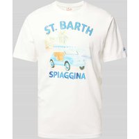 MC2 Saint Barth T-Shirt mit Motiv- und Statement-Print in Weiss, Größe XXL von MC2 Saint Barth