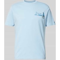 MC2 Saint Barth T-Shirt mit Statement-Print in Bleu, Größe L von MC2 Saint Barth